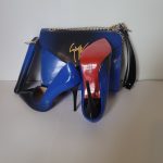 Blue and Black Shoe Size 40